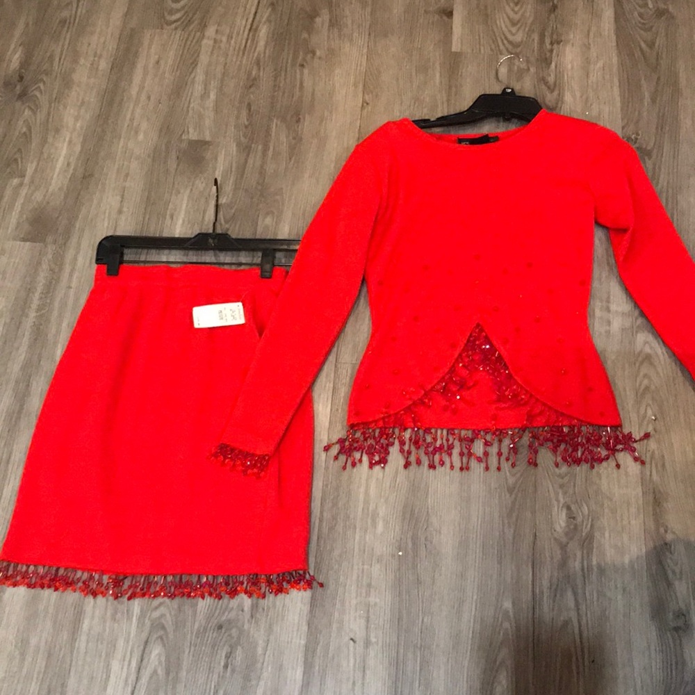 Vintage matching wool set